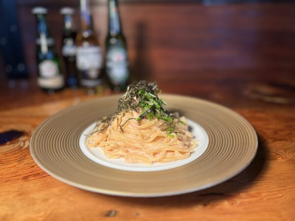 明太子と大葉のクリームパスタ